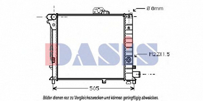 AKS DASIS 190070n -  Радиатор, охлаждение двигателя